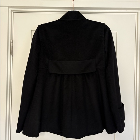 MaxMara Women's Black Pea Coat - Picture 5 of 15